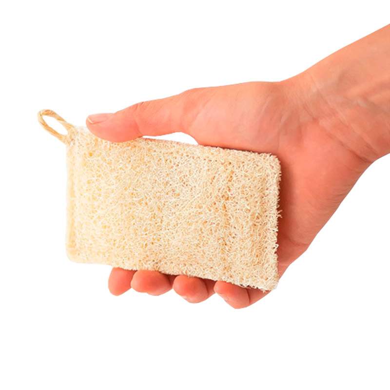 Resto corporal de esponja de luffa natural con esponja natural
