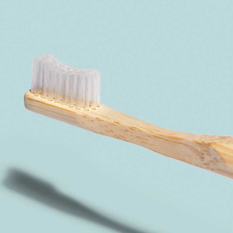 Cepillo de dientes de bambú azul cabezal intercambiable